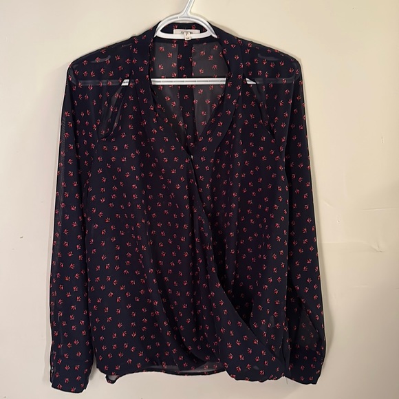 Maurice’s Navy Blue Blouse Size M - Picture 1 of 4